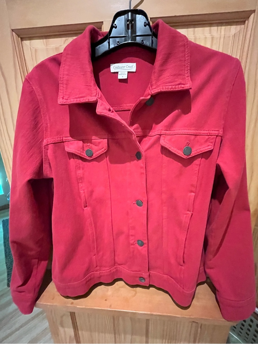 COLDWATER CREEK knit denim Jacket M - Picture 4 of 7